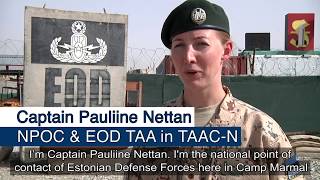 Estonia: Committed to the future of Afghanistan
“Estonia is really proud to be a part of Resolute Support mission,” – Capt. Pauliine Nettan, Estonian Defense Forces.
The Estonian Defense Forces provide valued support across Afghanistan, contributing to the Explosive Ordinance Disposal team at Train, Advise, Assist Command - North (TAAC-N) and force protection missions in Kabul and Mazar-i-Sharif.
Estonia is committed to the #FutureofAfghanistan.
#NATOSummit #39Nations4Peace #ForAfghanistan Estonia: Committed to the future of Afghanistan