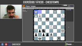 Exercícios #016, Treino de tática no ChessTempo - Dia 8 