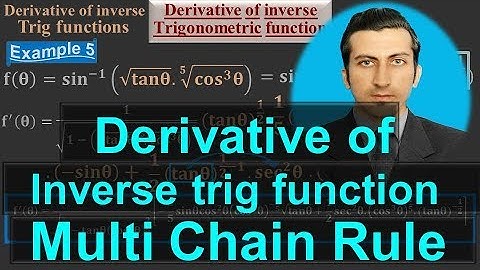 Derivative of Inverse trig function - Product of multi functions using Chain Rule-Calculus by #Moein
