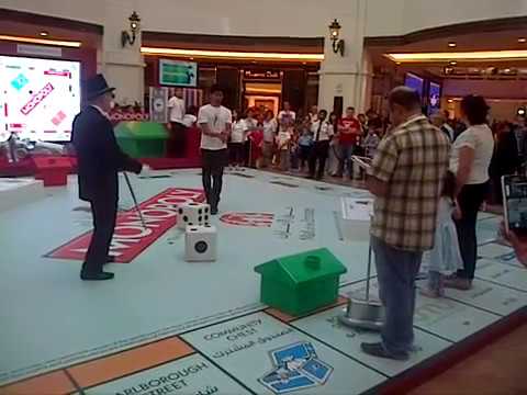 Monopoly Game in Real Life Size in Dubai - YouTube
