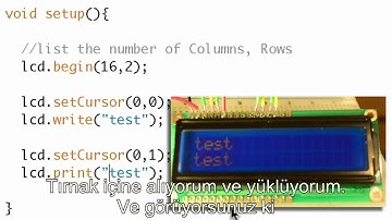Arduino Dersleri - Ders - 21 - Sıvı Kristal Ekran ve Arduino Serisi Fonksiyonları 2