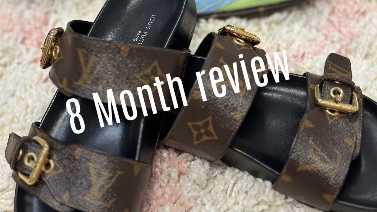 LOUIS VUITTON, BOM DIA MULE REVIEW, 1 YEAR WEAR AND TEAR