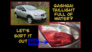 Nissan Qashqai water in tail light.