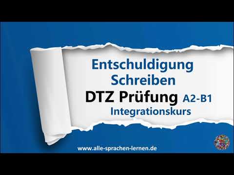 DTZ Prüfung A2-B1 | Entschuldigung schreiben | Model de scrisoare prin care vă cereți scuze