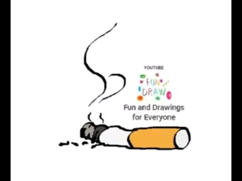 Hur man ritar en tänd cigarett