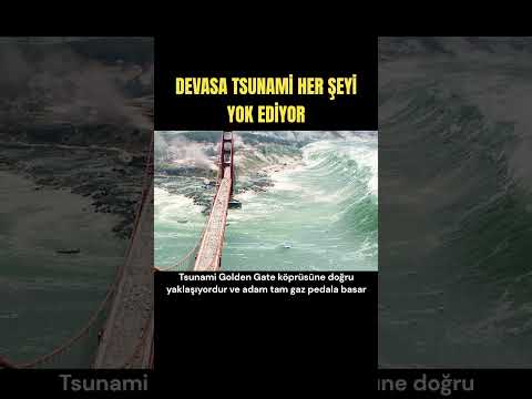 DEVASA TSUNAMİ HER ŞEYİ YOK EDİYOR #film #shorts #dizi