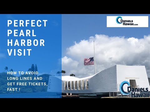 Pearl Harbor Tips - how to avoid long lines and get free tickets fast! DanielsHawaii.com