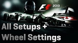 F1 2013 All Setups + Wheelsettings G27 Ps3 | Readable