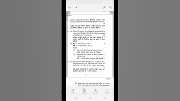 BA (prog) 3rd semester // principals of macroeconomic - I //previous year question paper