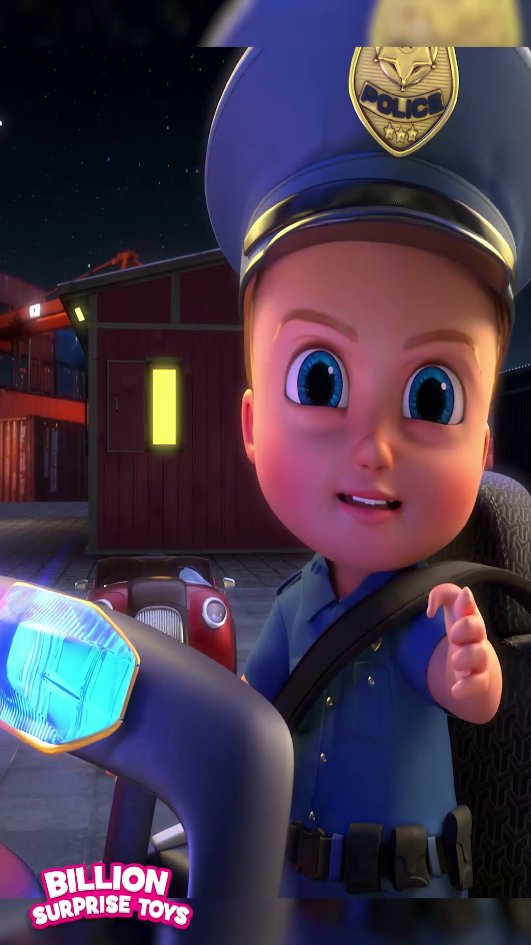 Police vs. thieves fight at the Shipyard!  - ABCs and 123s #shorts #billionsurprisetoys #police