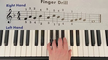 Page 19 Finger Drill | Piano | John Thompson’s Easiest Piano Course Part 2