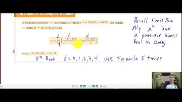 Section 6.5 (3) Powers and Roots of Complex Numbers