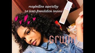 My 1st GRWM and Maybelline Superstay 24 Hour Foundation Review | BellaDoll94