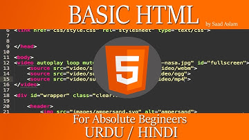 HTML 5 Tutorial For Beginners - (Part 2) Urdu / Hindi