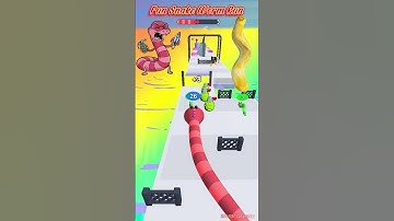 JA! Leuke Snake Worm Run 💥🐉SNAKE GAME 3D #gaming #snakerun #snakegame #shorts