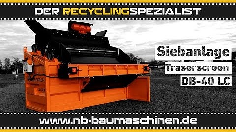 Traserscreen DB-40 LC | HACKSCHNITZEL | Mobile Siebanlage | 2-3 Fraktionen