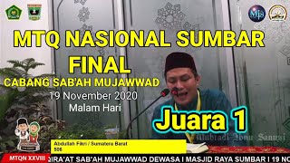 H. ABDULLAH FIKRI | JUARA 1 FINAL MTQ NASIONAL XXVIII 2020