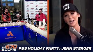 Jenn Sterger talks comedy baseball more Parkins Spiegel holiday party 2022