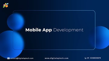 Build Stunning Mobile Apps with Digital Aptech #MobileAppDevelopment