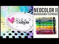 Art Journal Technique: Creamy Neocolor II Background | EASY! |  Mixed Media Art Journal With Me