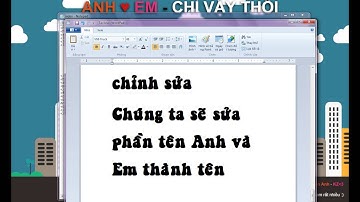 Hướng dẫn làm web đơn giản tặng người yêu