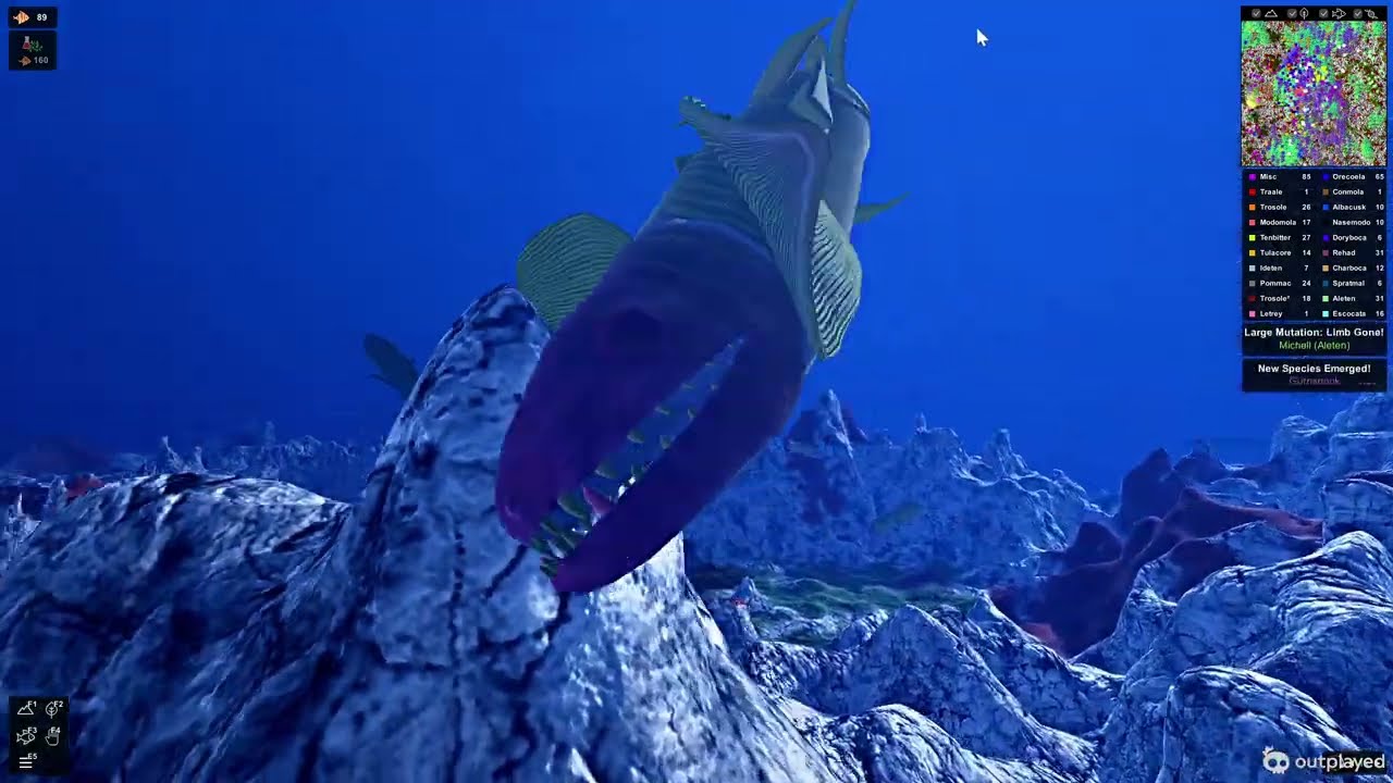 An ecosystem in a system running the game: Ecosystem