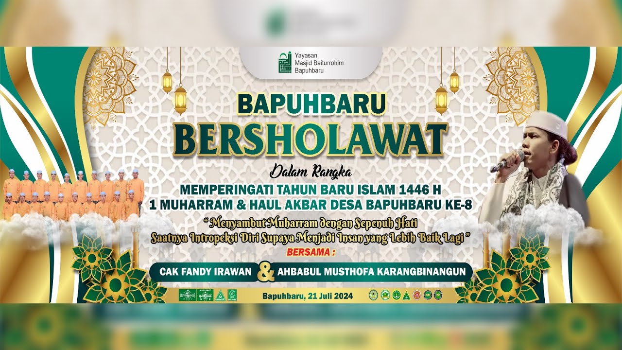 LIVE BAPUHBARU BERSHOLAWAT BERSAMA Ust. FANDY IRAONE & HADRAH AHBAABUL MUSTHOFA KARANGBINANGUN