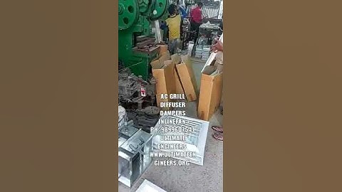 ac grill diffuser dampers Inlinefan aiwasher ahu(4)