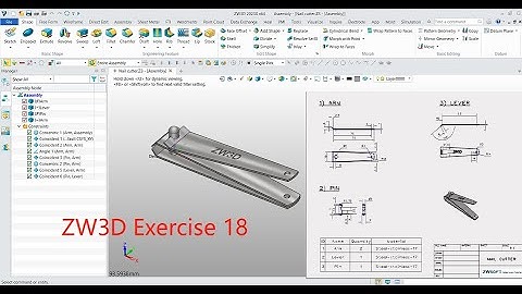 ZW3D Exercise 18 - Assembly design