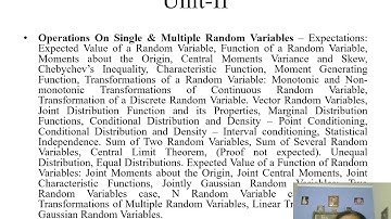 PTSP syllabus Overview