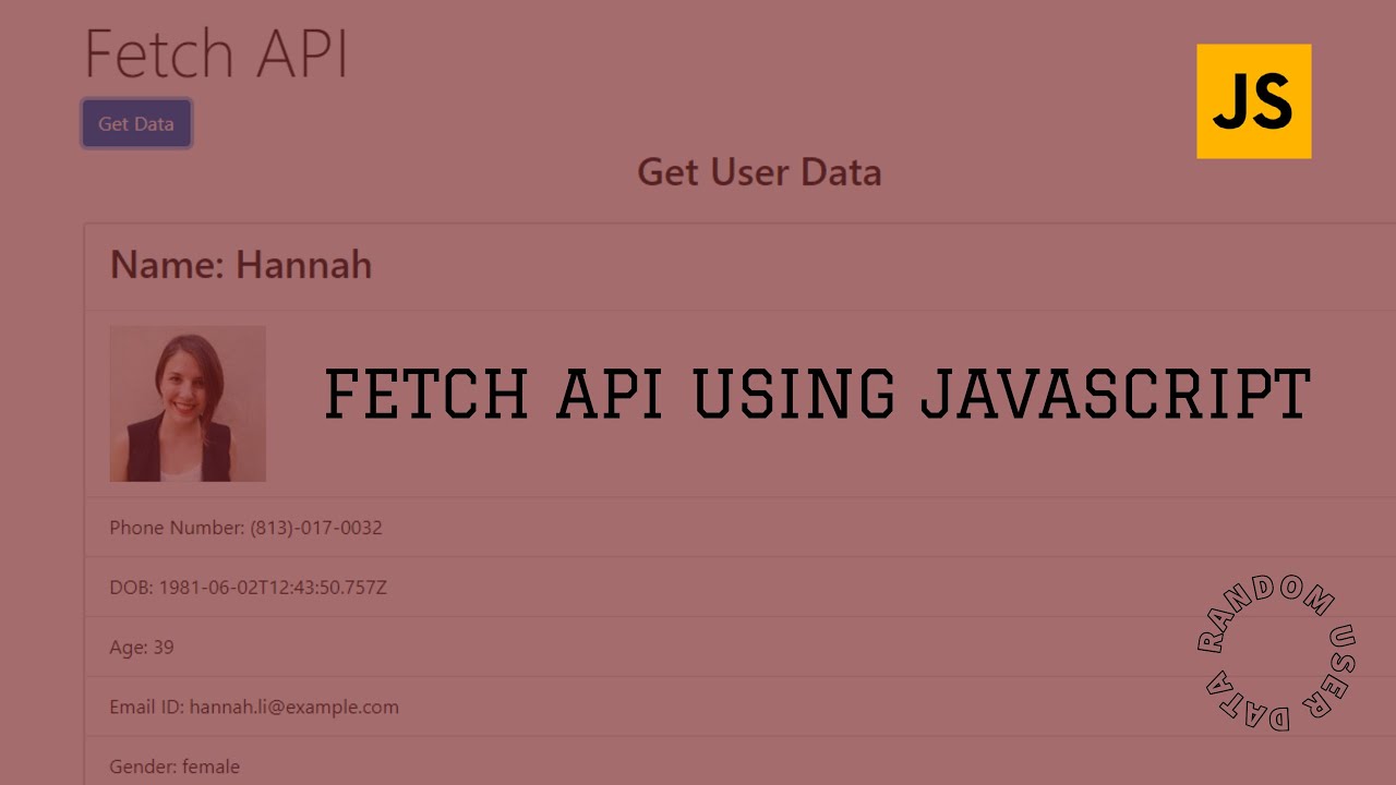 Fetch api https