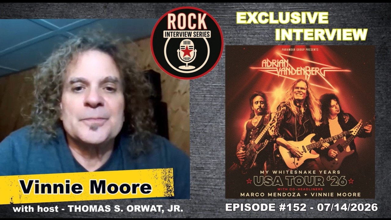 Vinnie Moore guitarist talks about tour with Adrain Vandenberg
