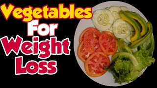 Lettuce Cucumber Tomato Salad Recipe | Raw Vegetables For Weight Loss