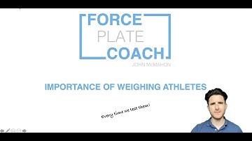 The importance of measuring bodyweight when testing athletes with force plates