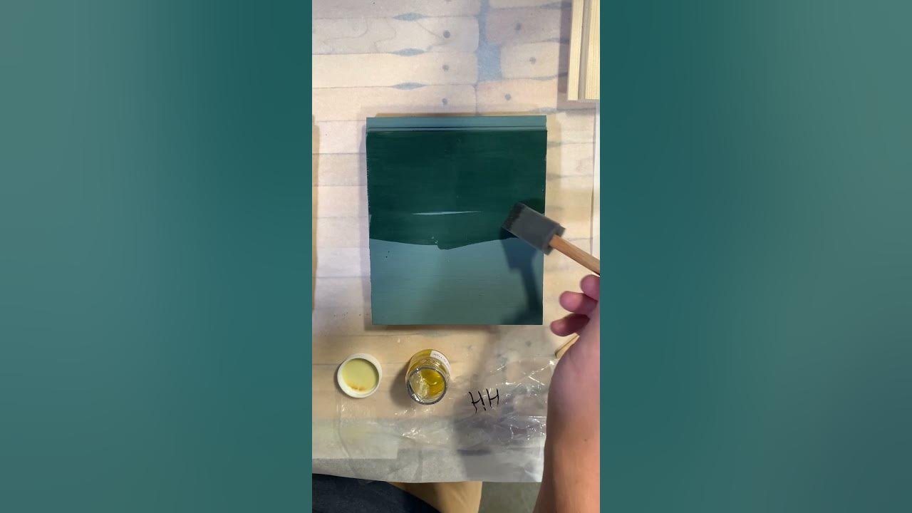 Oil Finish over Milk Paint Half & Half over Peacock Real Milk Paint