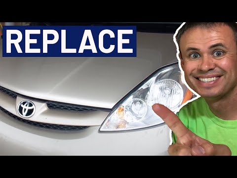Replace Headlight - Toyota Sienna (similar for other vehicles too)