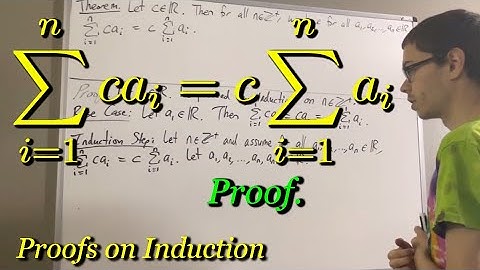 Prove that c(a1 + a2 + ... + an) = ca1 + ca2 + ... + can [ILIEKMATHPHYSICS]