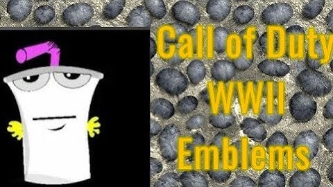 Call of Duty WW2 Easy Emblems Tutorial!