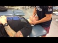 Cervical spine thrust manipulation