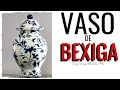 VASO CHINÊS FEITO COM BEXIGA E MATERIAL RECICLÁVEL  DIY Artesanato do Compartilhando Arte