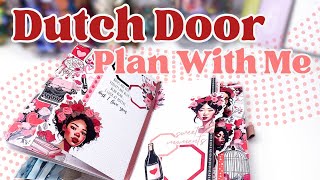 February Weekly Creative Journal Setup & Plan With Me 2024 [Dutch Door Spread]
