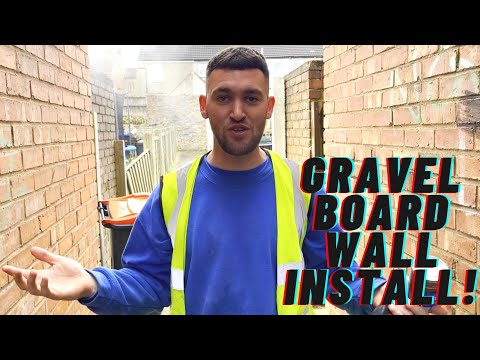 Concrete Gravel Board Fencing Install