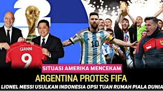 Download Lagu ARGENTINA PROTES FIFA‼️LIONEL MESSI USULKAN INDONESIA OPSI TUAN RUMAH PIALA DUNIA GANTIKAN AMERIKA MP3