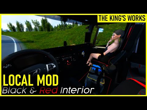 Black & Red İnterior Mod | Local Mod | Euro Truck Simulator 2