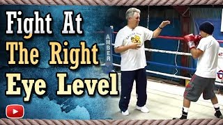 Become A Better Boxer - fighting at the right eye level - featuring Kenny Weldon