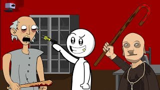 GRANNY THE HORROR GAME ANIMATION #1 : Chapter Two STUN GUN