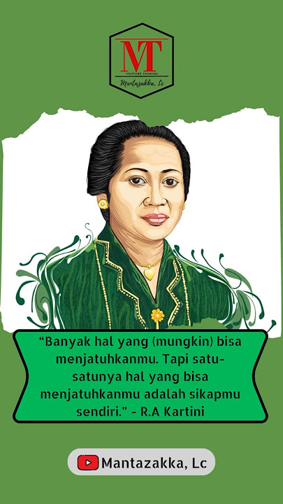 Satu-satunya hal yang dapat menjatuhkanmu adalah sikapmu - RA Kartini #shortsfeed #yearofyou #viral