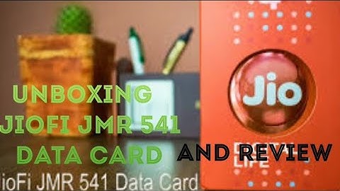 UNBOXING JIOFI JMR 541 DATA CARD