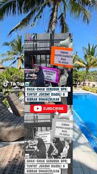 viral di tik tok emak-emak geruduk DPR:tuntut Jokowi di adili Gibran di makzulkan #shorts