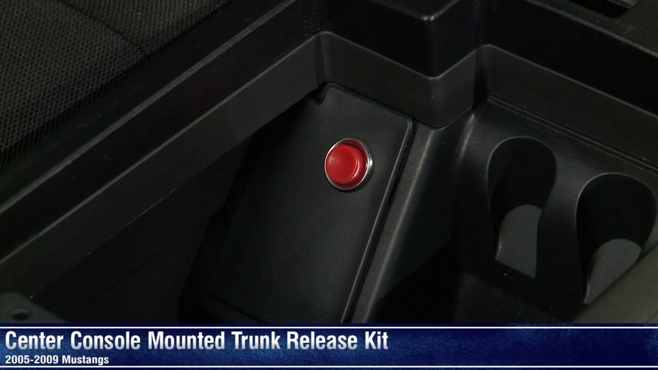 Mustang Center Console Mounted Trunk Release Kit 05 09 All Review Mustang Center Console Mounted Trunk Release Kit 05 09 All Review